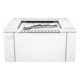 HP – LaserJet Pro M102w Black-and-White Wireless Laser Printer – White
